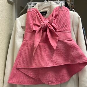 CLOSET CLEAROUT: WOMENS PINK STRAPLESS TOP SZ S